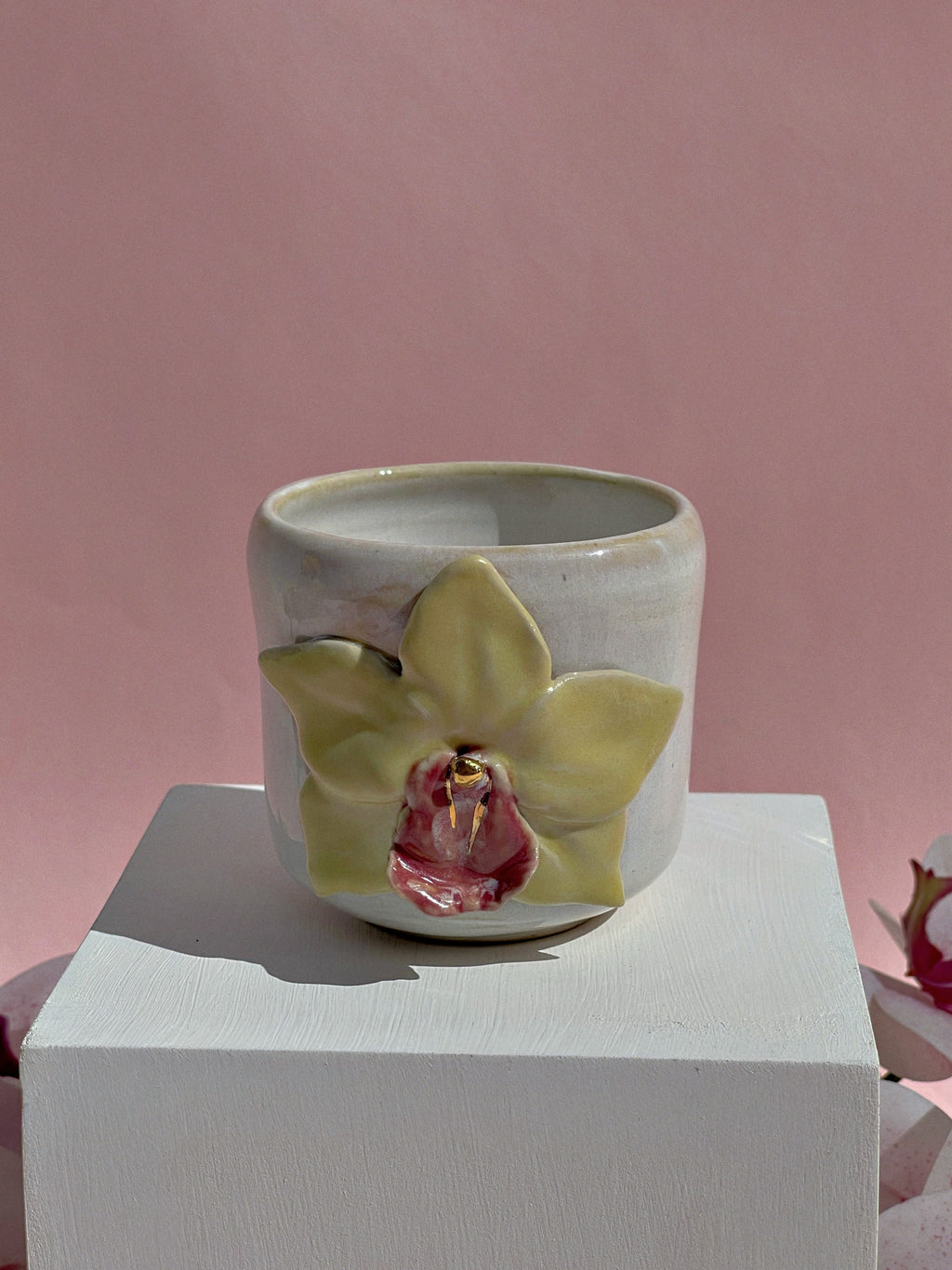 Honey Bloom Orchid Mug