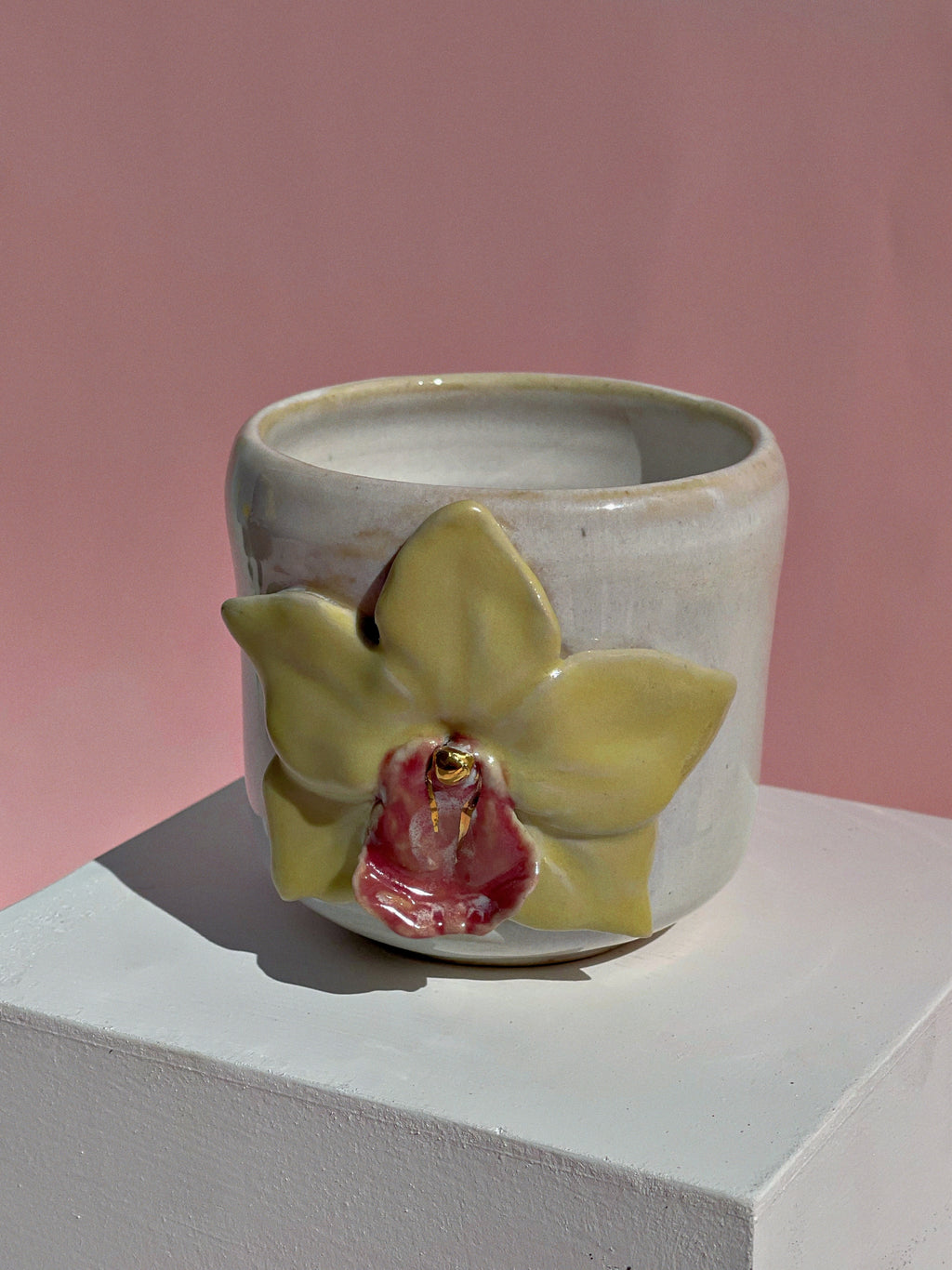 Honey Bloom Orchid Mug