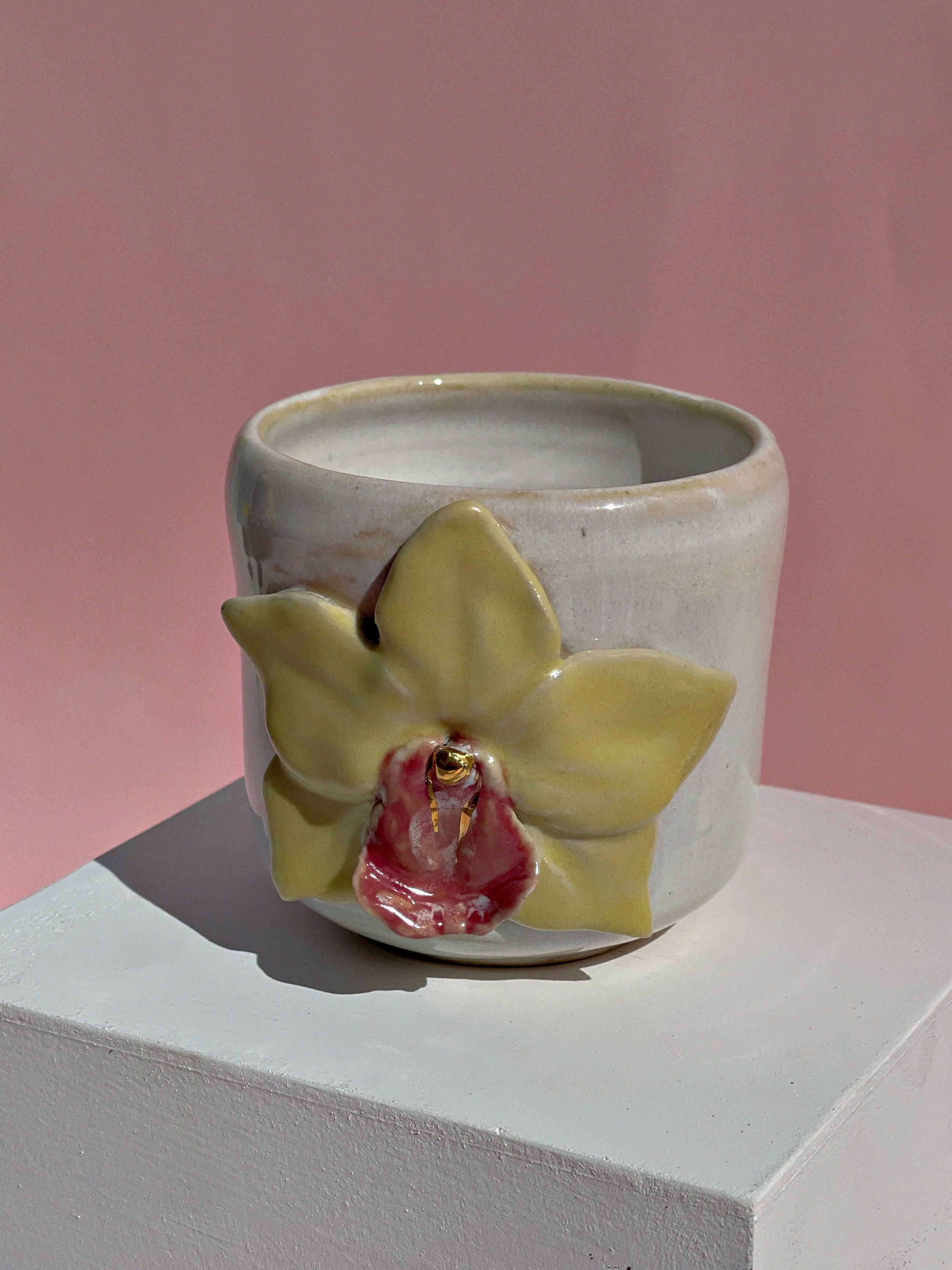 Honey Bloom Orchid Mug